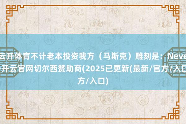 云开体育不计老本投资我方（马斯克）雕刻是：Never-开云官网切尔西赞助商(2025已更新(最新/官方/入口)