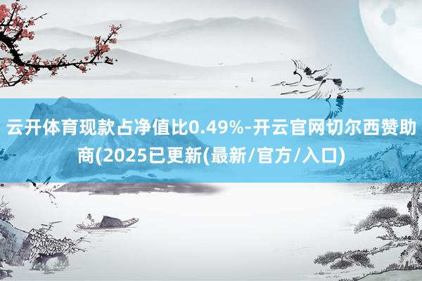 云开体育现款占净值比0.49%-开云官网切尔西赞助商(2025已更新(最新/官方/入口)