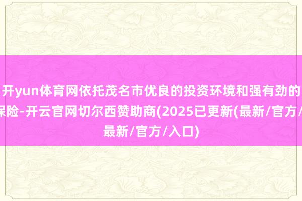 开yun体育网依托茂名市优良的投资环境和强有劲的政策保险-开云官网切尔西赞助商(2025已更新(最新/官方/入口)
