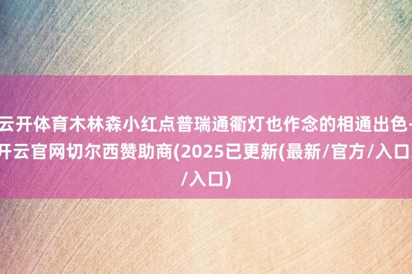 云开体育木林森小红点普瑞通衢灯也作念的相通出色-开云官网切尔西赞助商(2025已更新(最新/官方/入口)