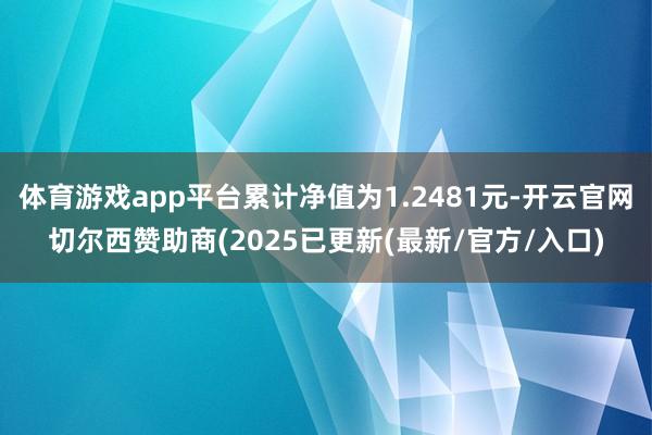 体育游戏app平台累计净值为1.2481元-开云官网切尔西赞助商(2025已更新(最新/官方/入口)